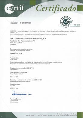 Sistema de Gestão de Segurança e Saúde no Trabalhoal